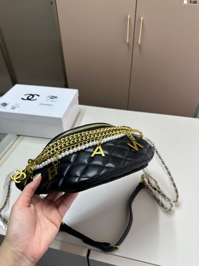 Chanel Black Leather Belt editorial product context 3