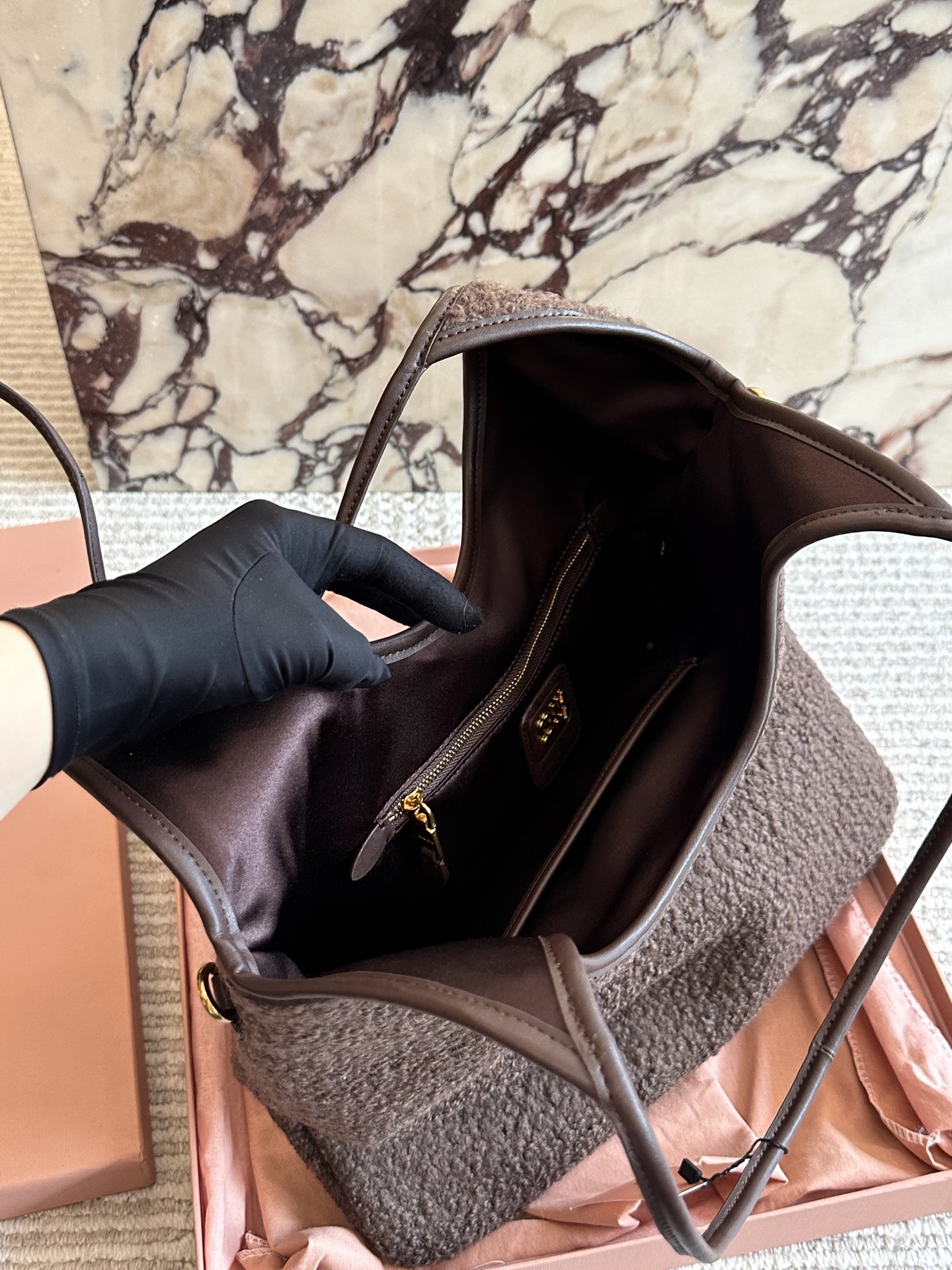 Miu Miu Leather Tote Bag