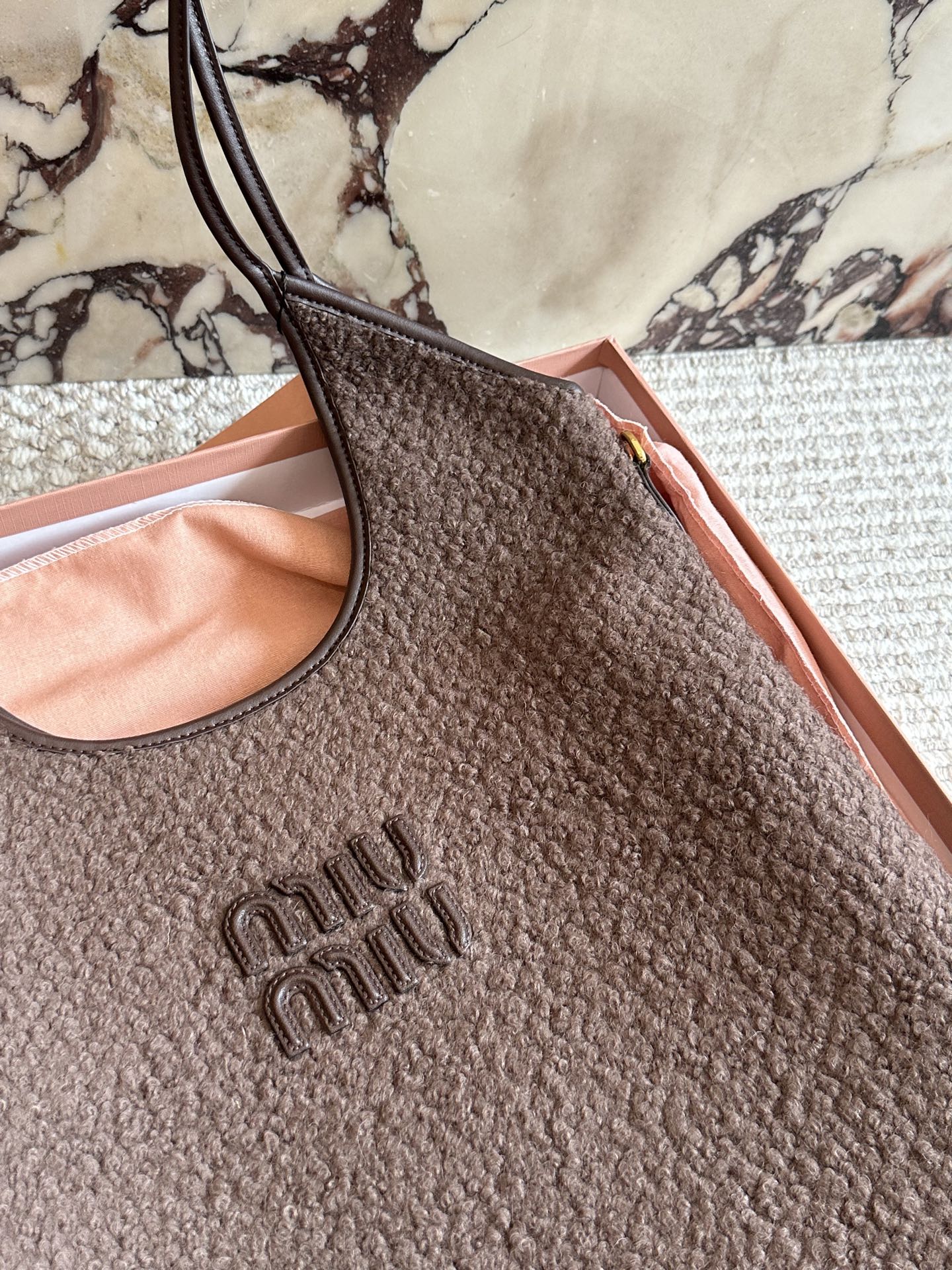 Miu Miu Leather Tote Bag