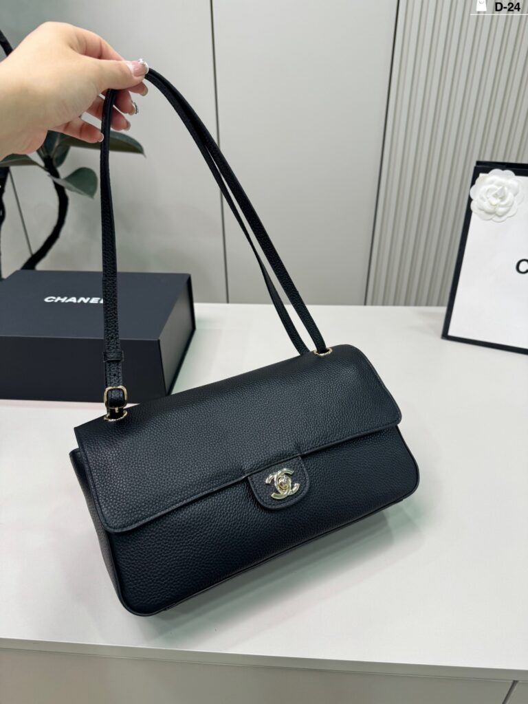 Chanel 24 Cf Leather Handbag 28 x 15 cm editorial product context 1