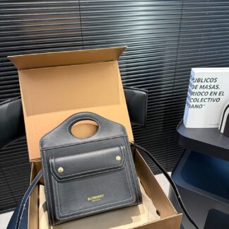 Burberry Small Leather Tote Bag