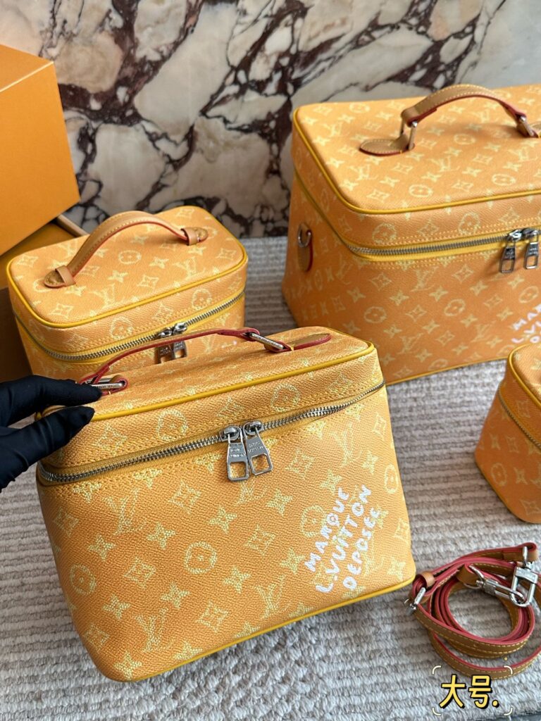 Louis Vuitton Case Ring Yellow Vanity Bag editorial product context 2