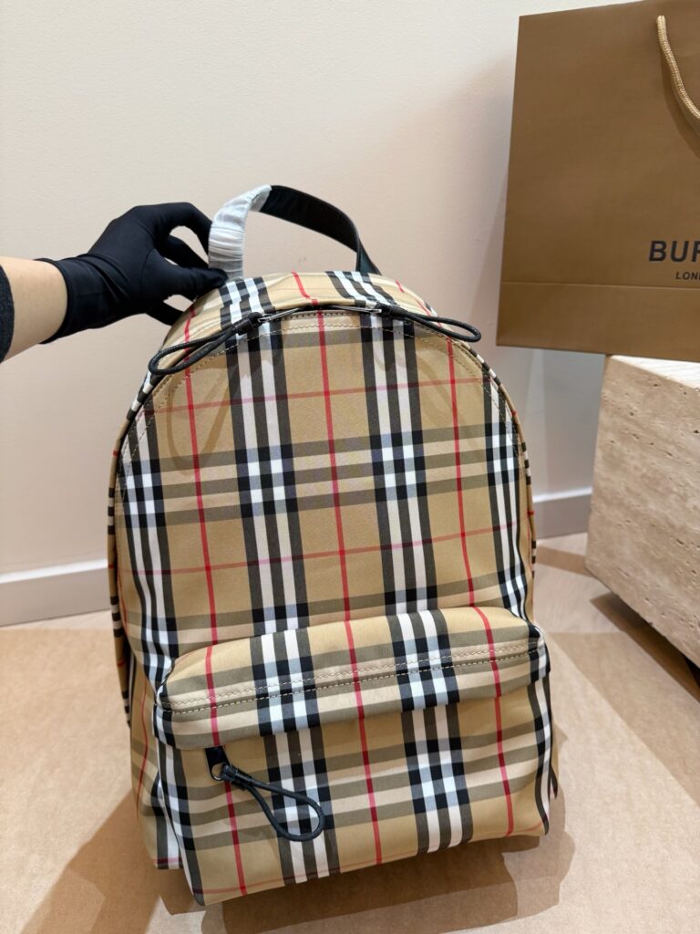 Burberry Black Nylon Backpack editorial product context 2