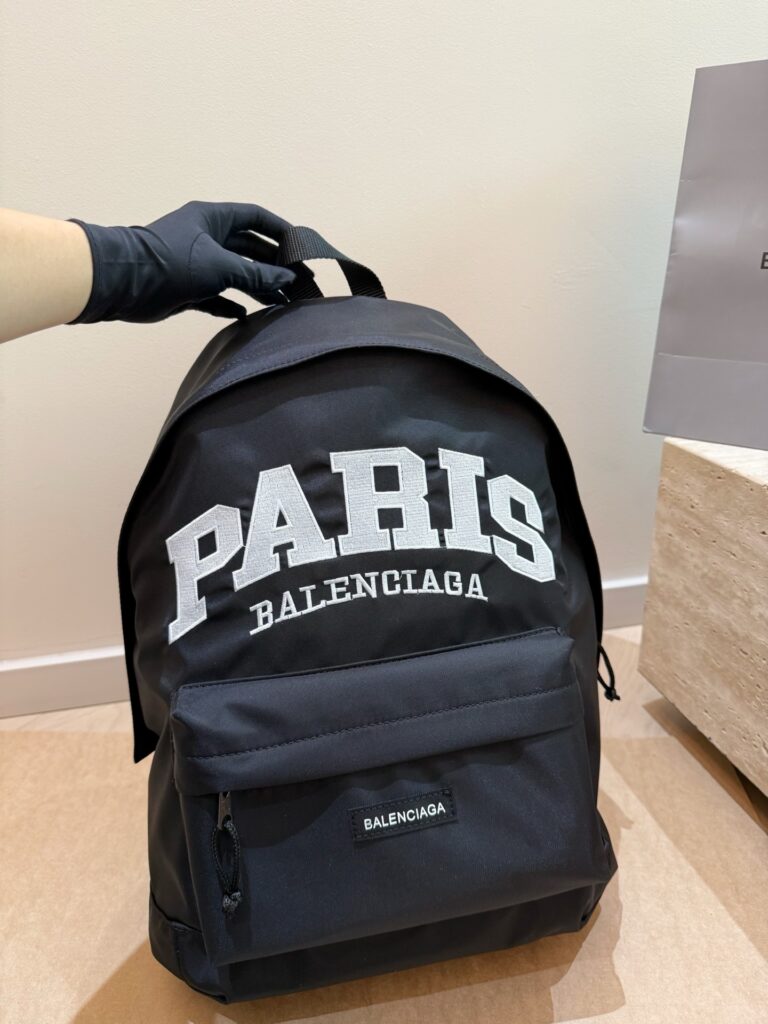 Balenciaga New York Black Nylon Backpack editorial product context 3