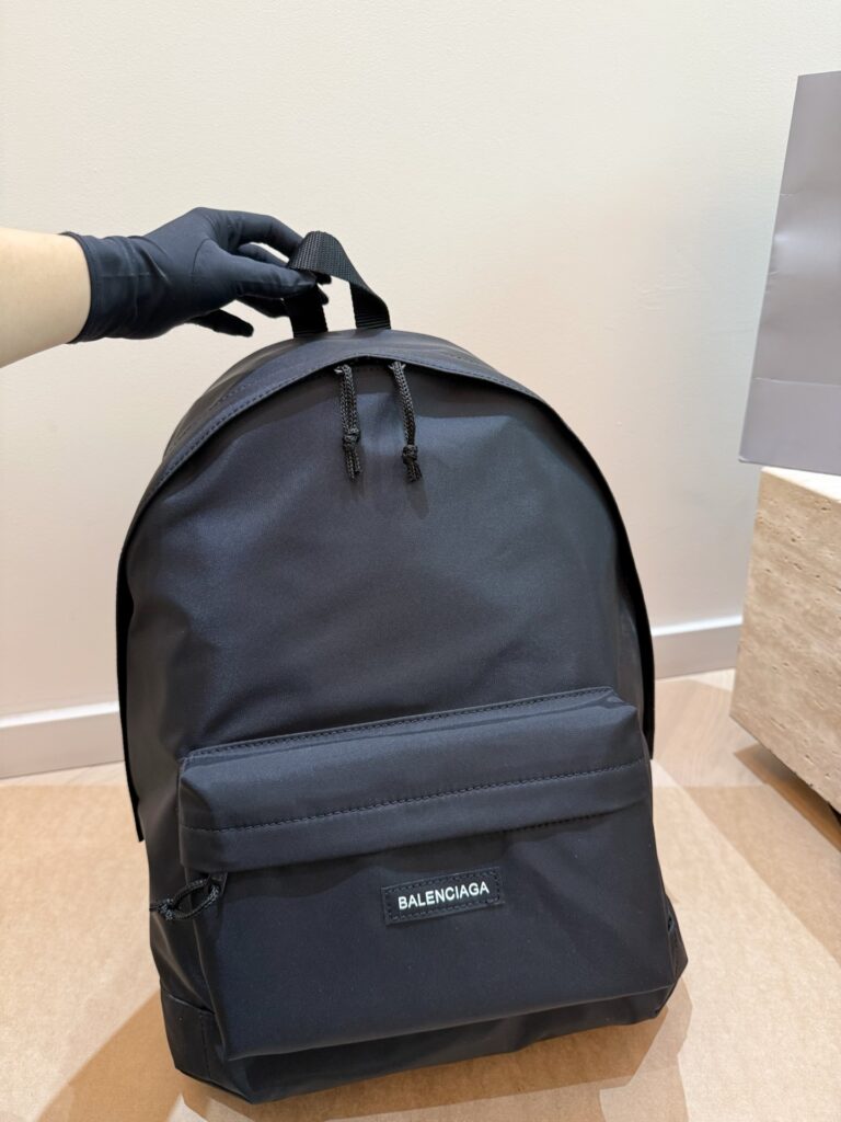 Balenciaga New York Black Nylon Backpack editorial product context 2