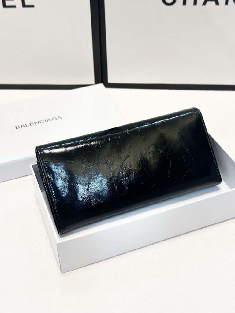 Balenciaga Black Leather Wallet editorial product context 3