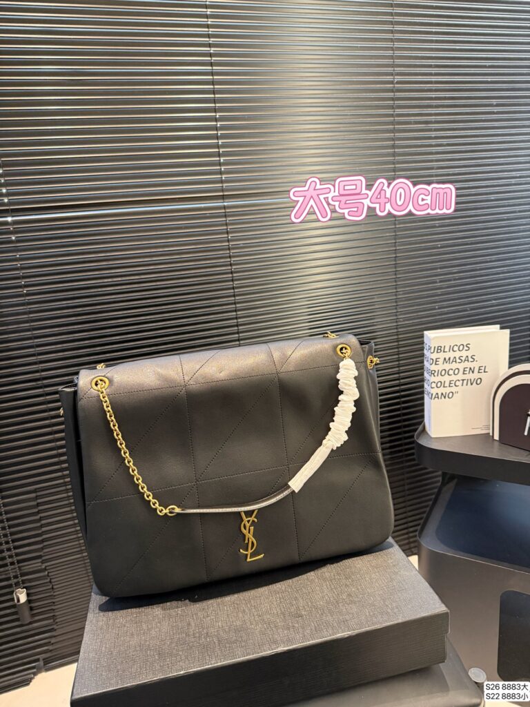 Saint Laurent Loulou Leather Shoulder Bag editorial product context 2