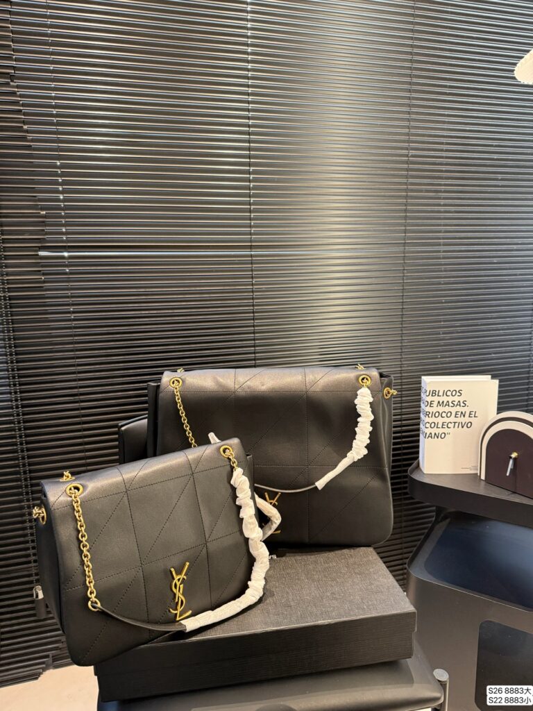 Saint Laurent Loulou Leather Shoulder Bag editorial product context 1