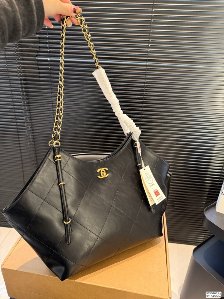 Chanel Black Leather Wallet editorial product context 3