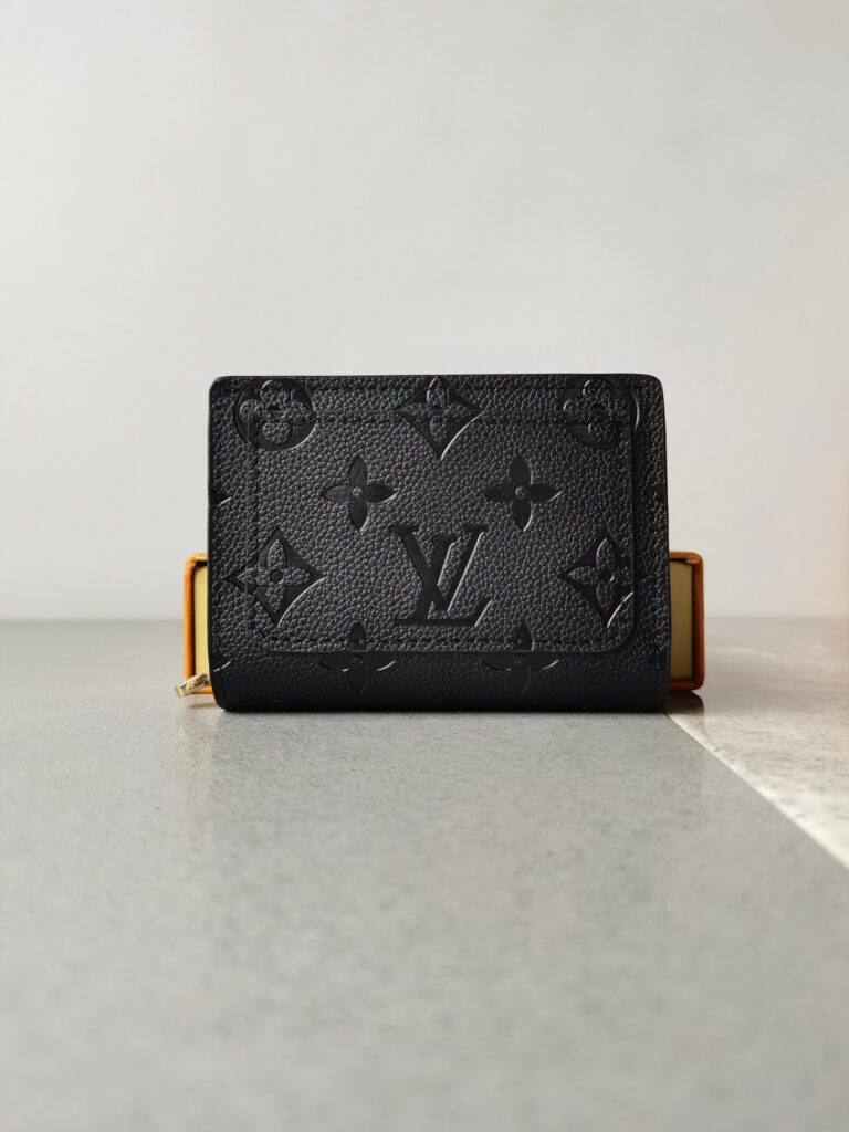 Louis Vuitton Black Leather Card Holder editorial product context 1