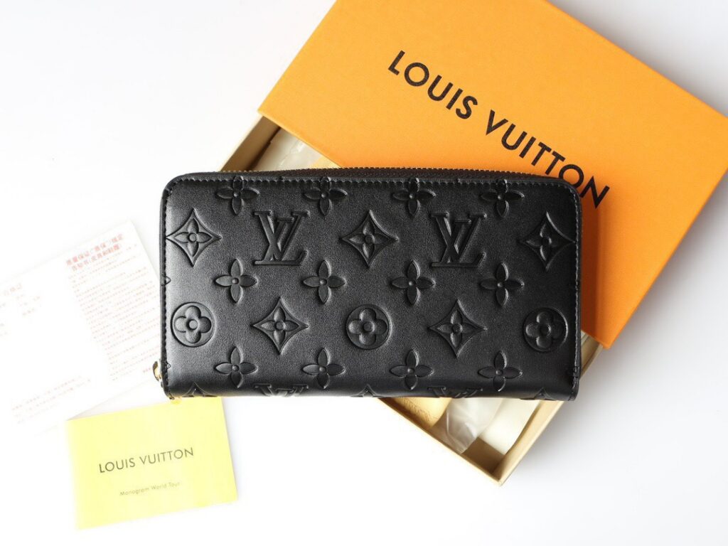 Louis Vuitton Monogram Empreinte Black Leather Wallet editorial product context 2