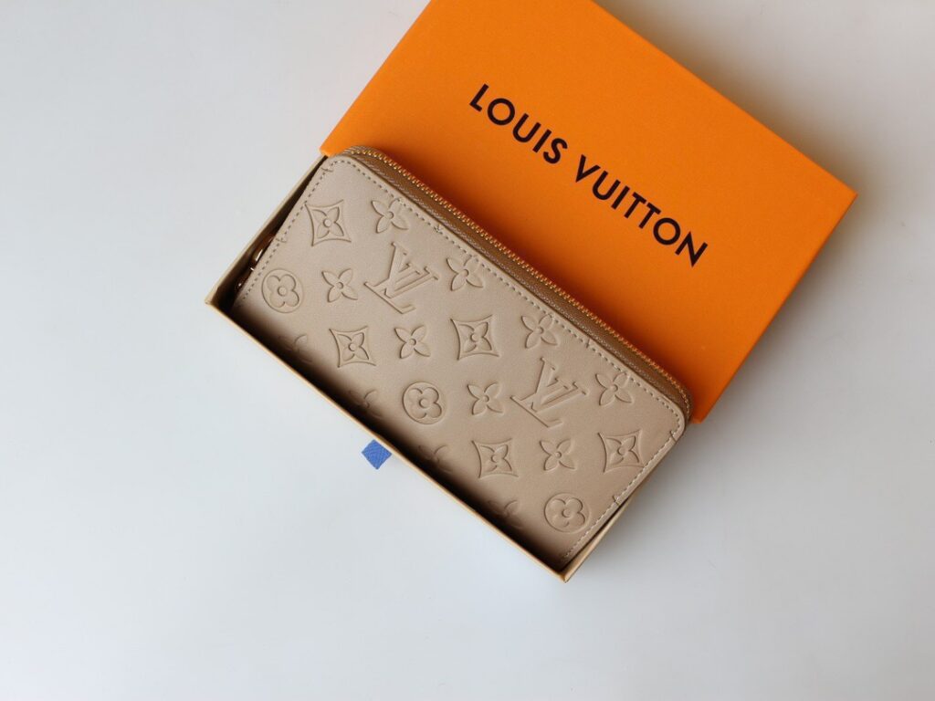 Louis Vuitton Beige Leather Wallet editorial product context 3