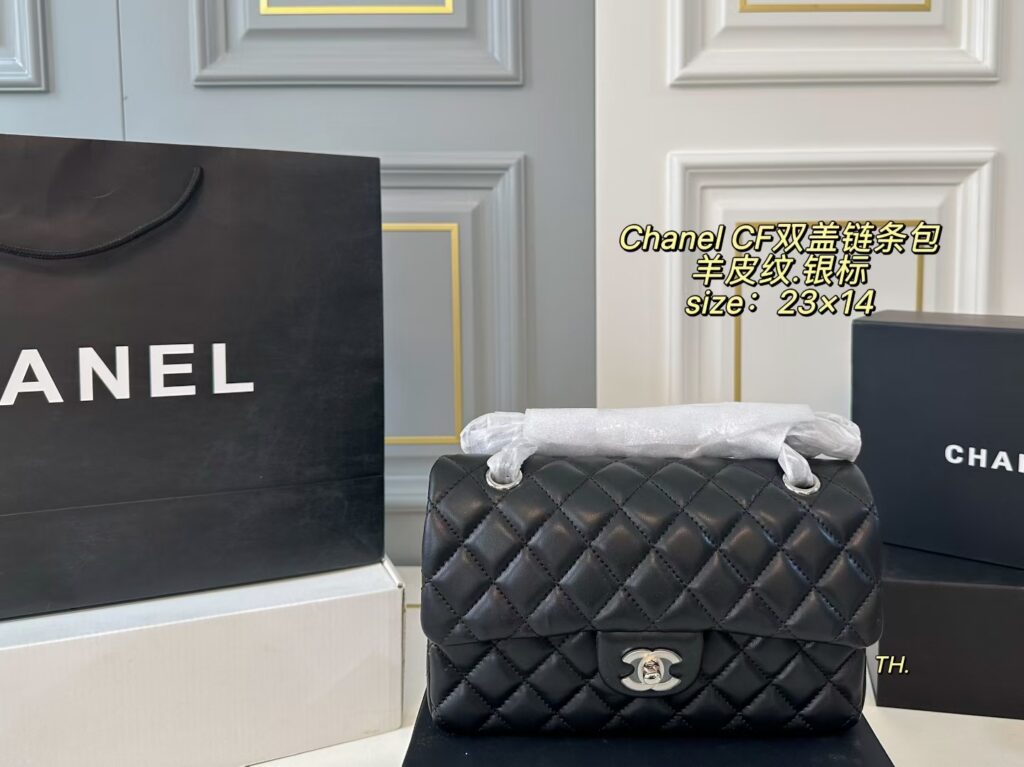 Chanel P140 23 14 CF Clutch 1.9 x 1.1 x editorial product context 2