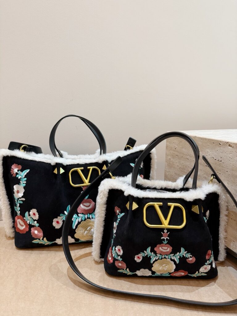 Valentino Black Handbag editorial product context 1