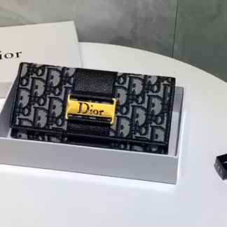 Dior Oblique Black grey monogram pattern Handbag Canvas With Leather