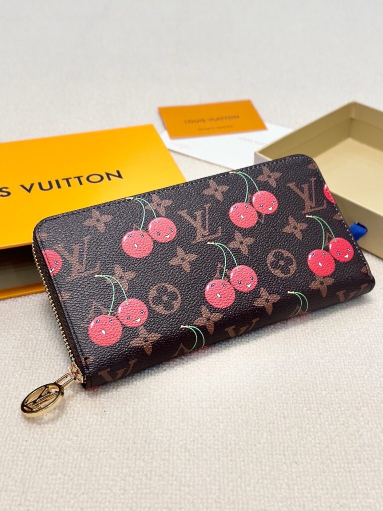 Louis Vuitton 10 Black Calfskin Leather Wallet editorial product context 3