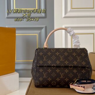 Louis Vuitton P170 size 25 18 Cluny Large Handbag