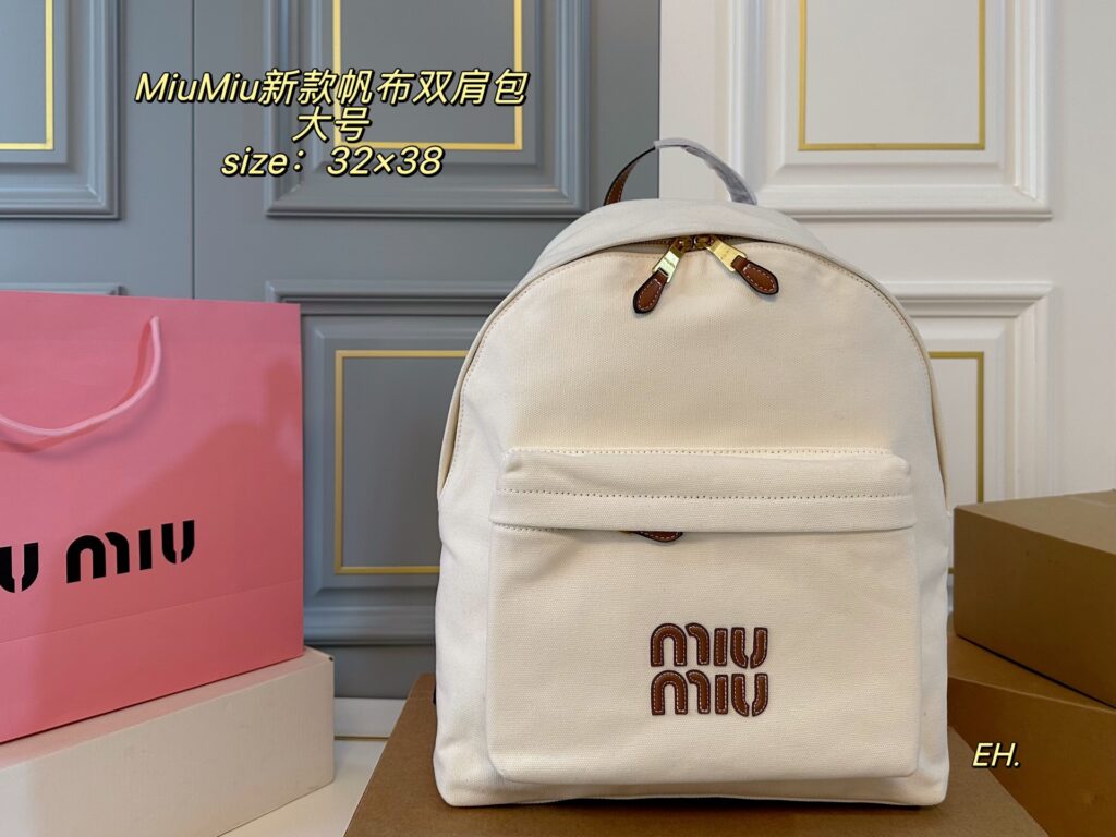 Miu Miu 32 Large Backpack editorial product context 1