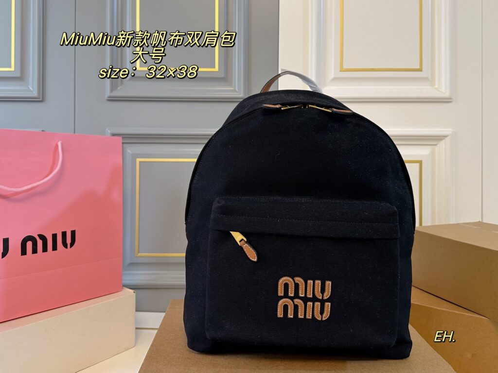 Miu Miu 32 Large Backpack editorial product context 3