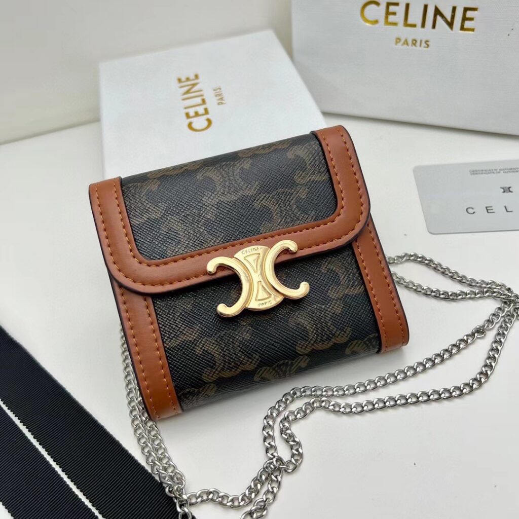 Celine Black Leather Wallet 11 x 10 x 5 cm editorial product context 1