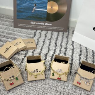 Coach P50 Material Calfskin Hardware Gold tone Clutch 1.9 x