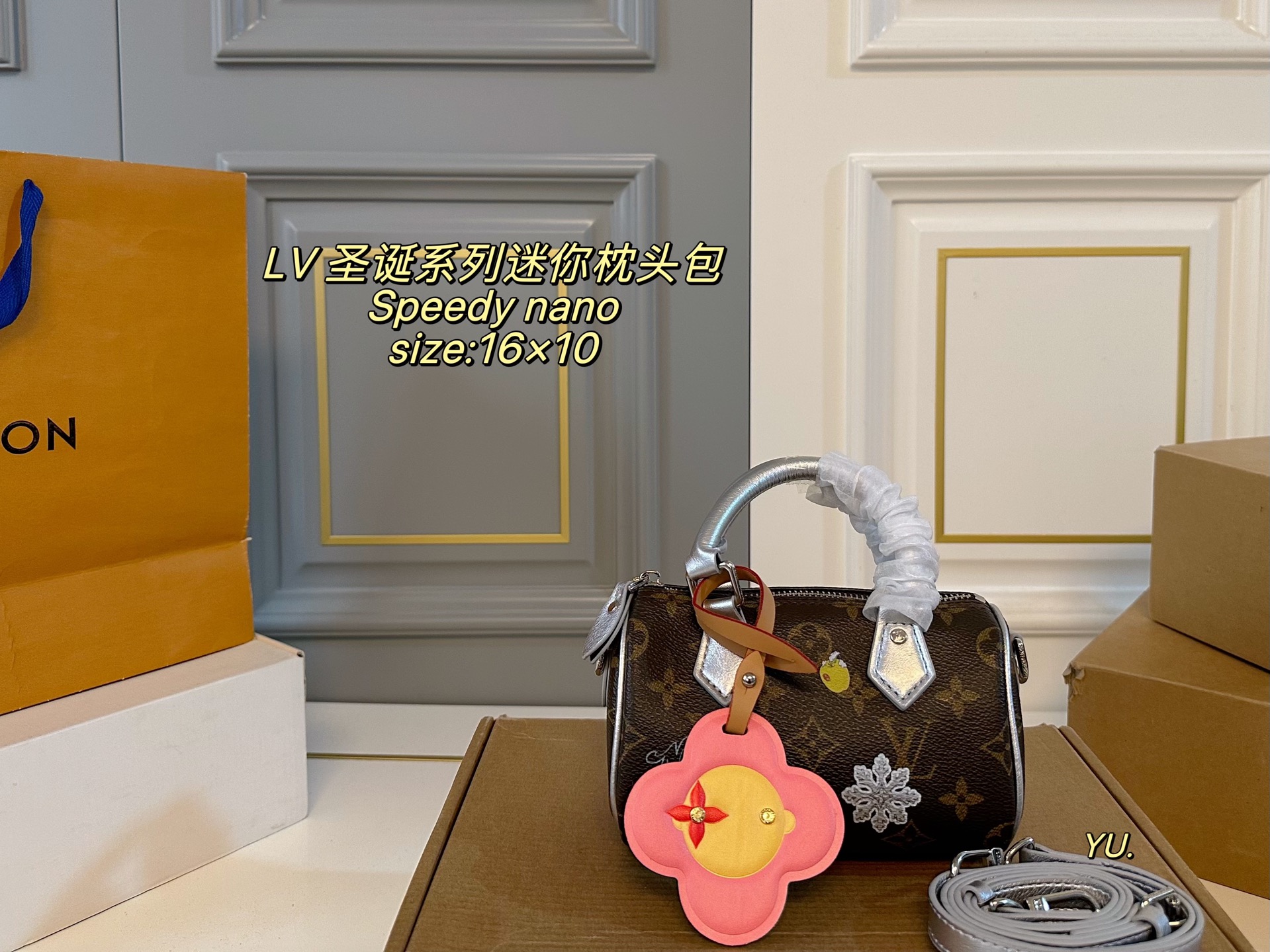 Louis Vuitton P100 size 16 10 Speedy nano Mini Bag