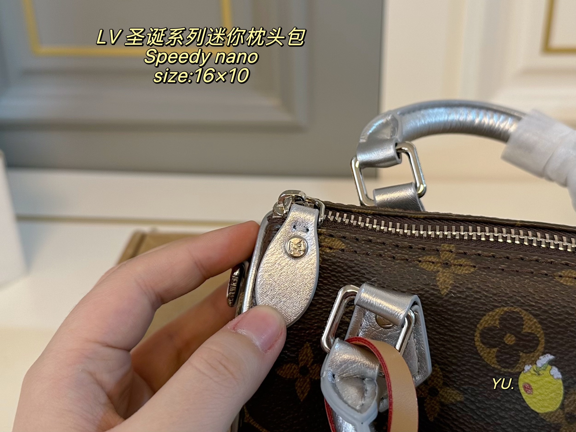Louis Vuitton P100 size 16 10 Speedy nano Mini Bag