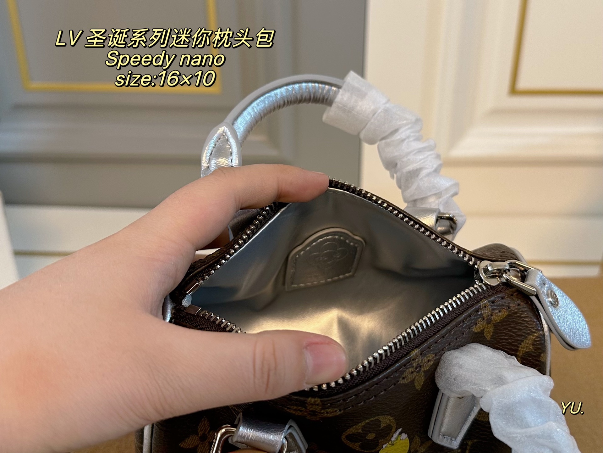 Louis Vuitton P100 size 16 10 Speedy nano Mini Bag