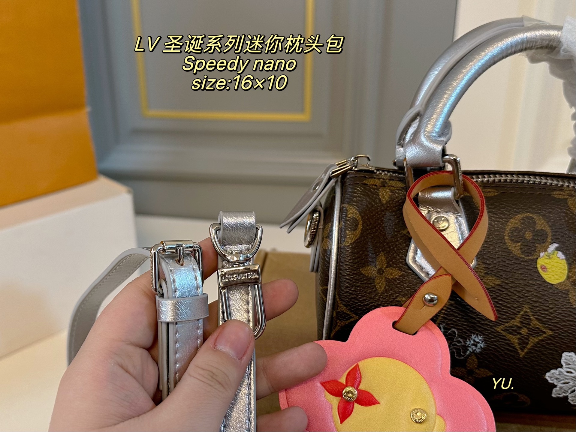 Louis Vuitton P100 size 16 10 Speedy nano Mini Bag
