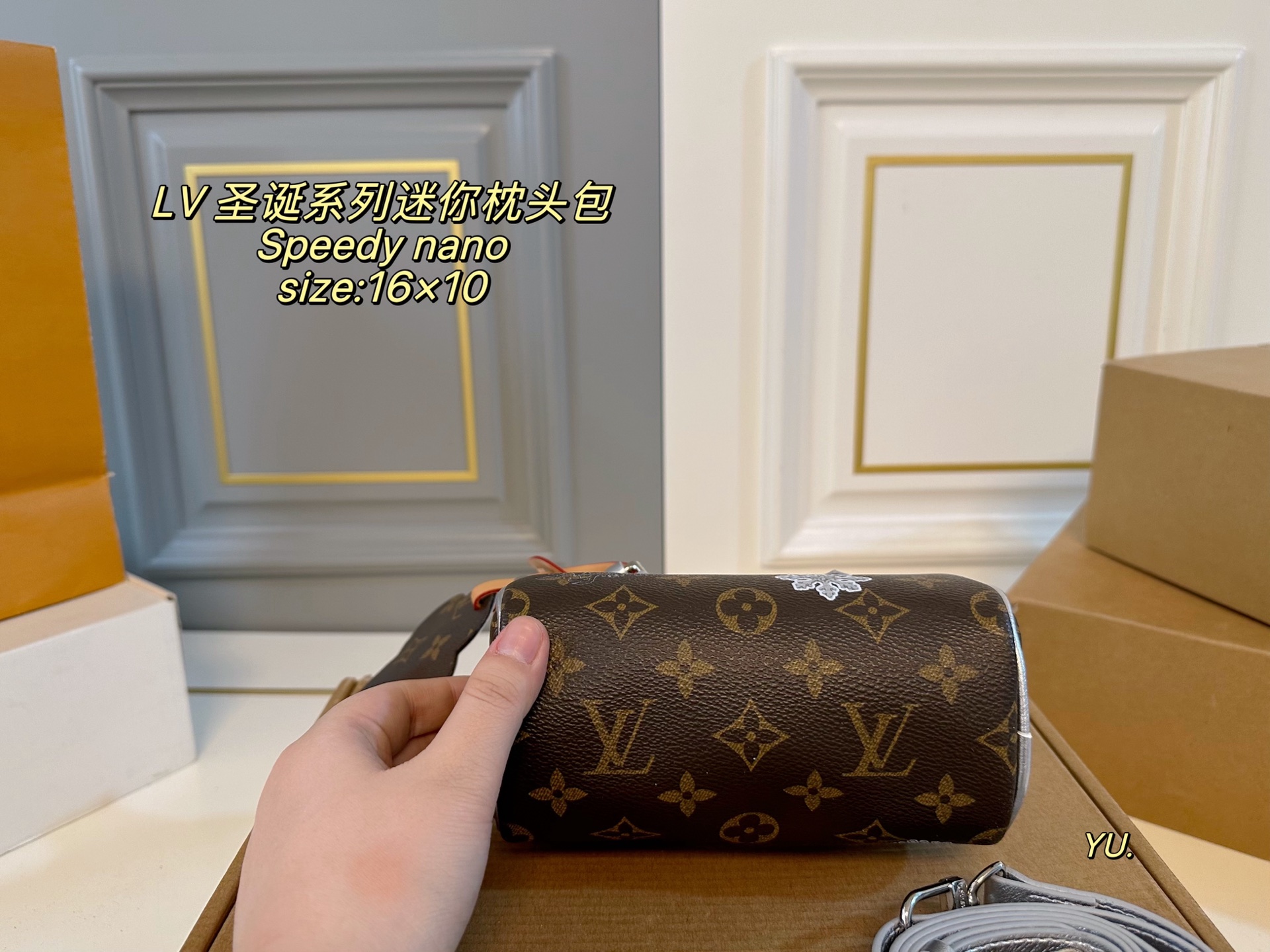 Louis Vuitton P100 size 16 10 Speedy nano Mini Bag