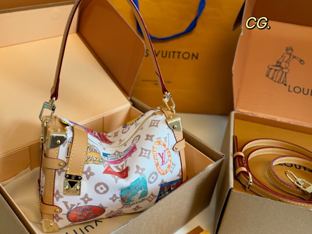 Louis Vuitton Flight Trunk Blue Denim Bag 23 x 16 cm editorial product context 2
