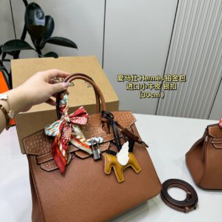 Hermes p255 D-287-2 30 20 25 17 birkin touch Bag
