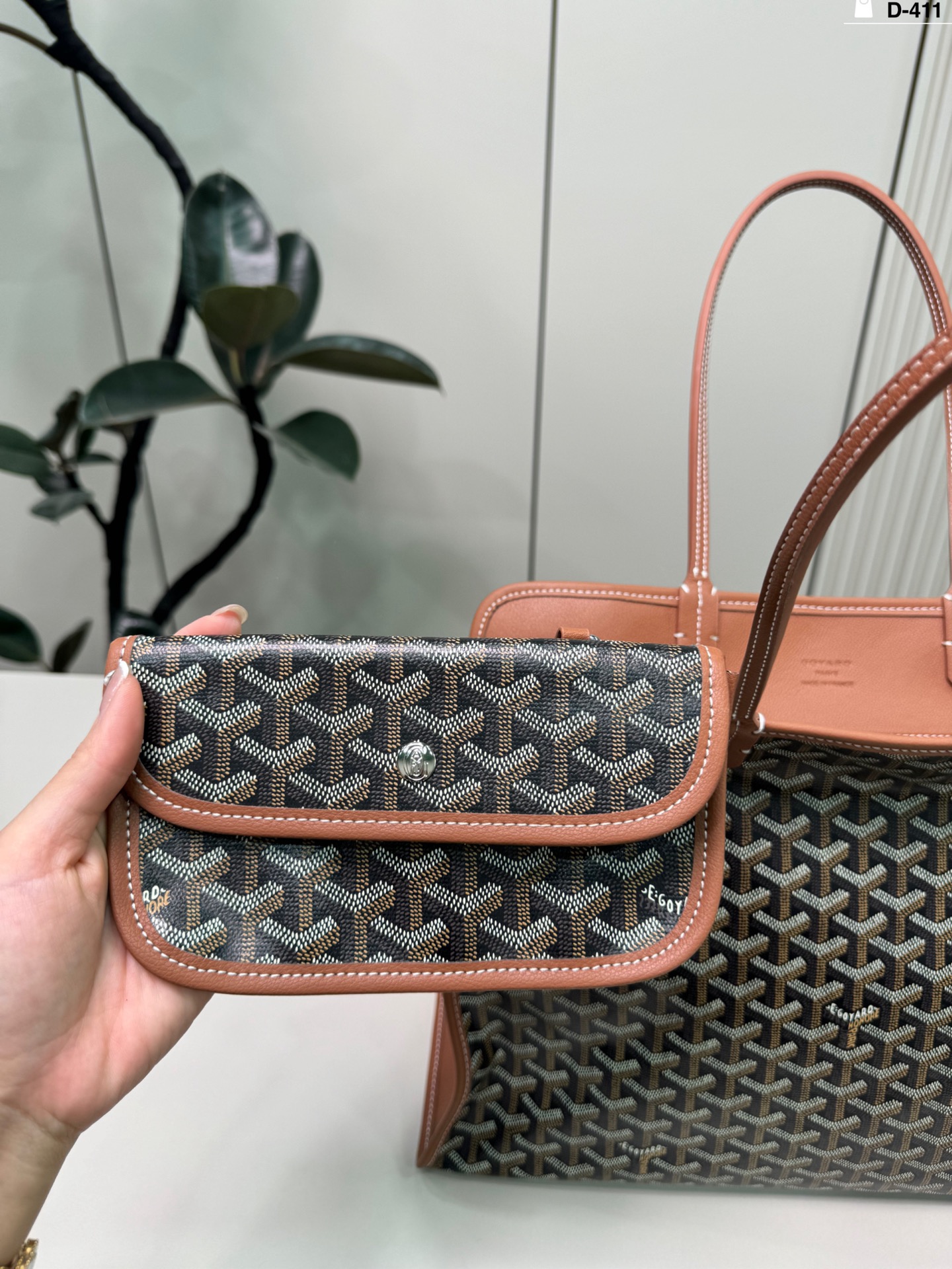 Luxury p160 D-411 40 24 Goyard Hardy Tote Bag