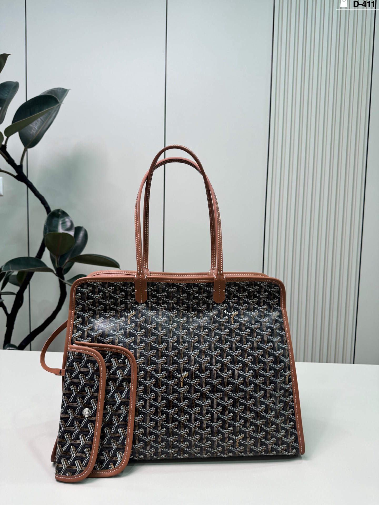 Luxury p160 D-411 40 24 Goyard Hardy Tote Bag