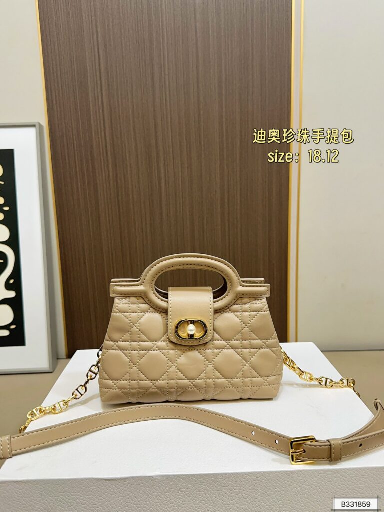 Dior Jolie Mini Black Calfskin Leather Crossbody Bag editorial product context 2