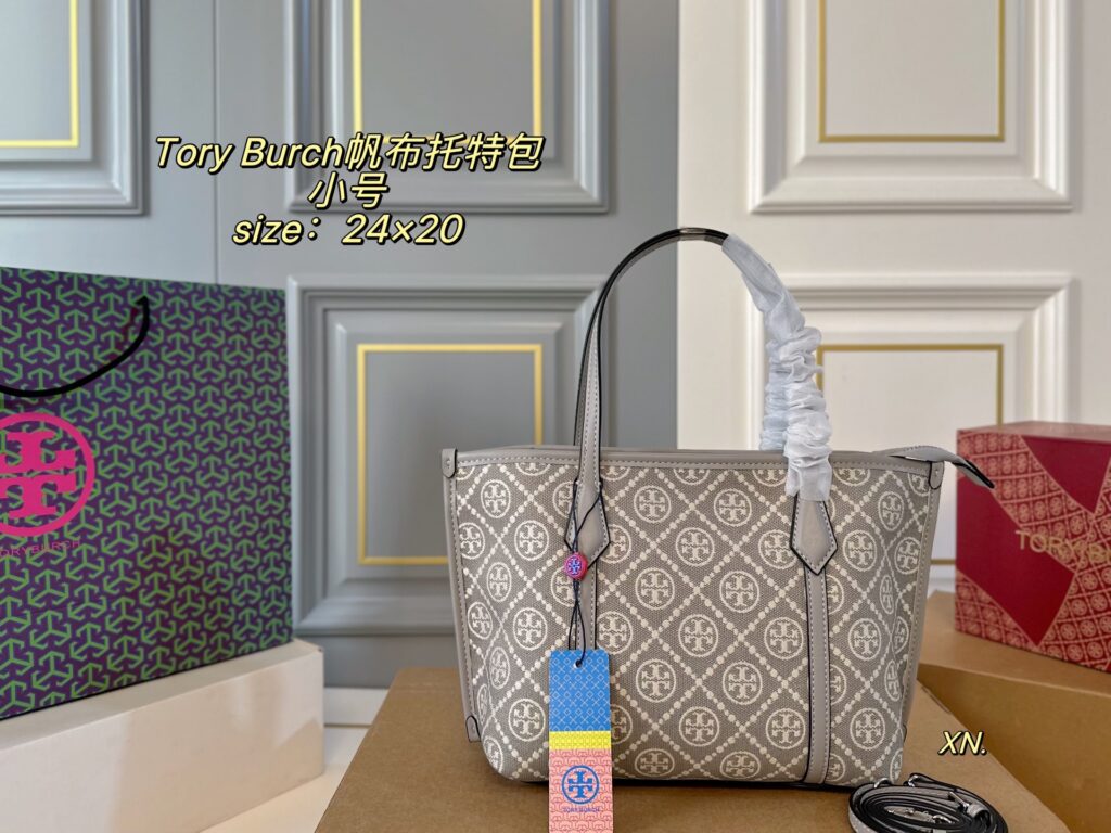 Tory Burch Tb Small Canvas Tote Bag 24 x 20 cm editorial product context 1