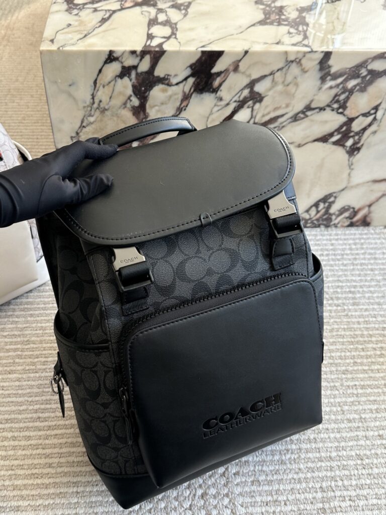 Coach Track Logo Backpack 40 x 26 cm editorial product context 1