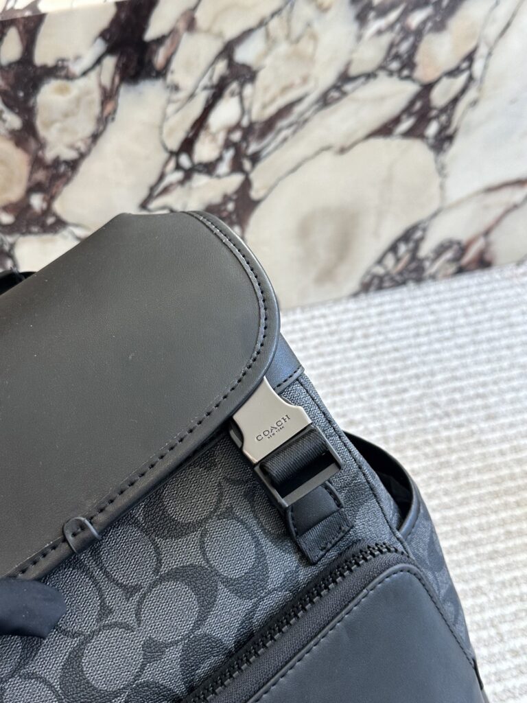 Coach Track Logo Backpack 40 x 26 cm editorial product context 2