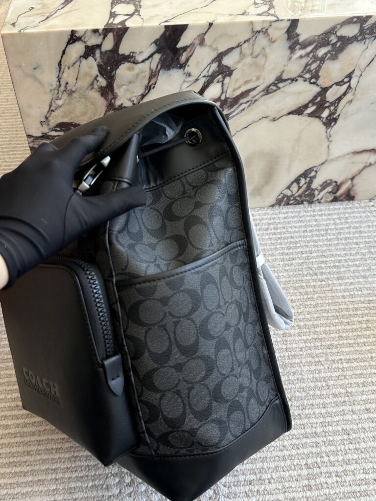 Coach Track Logo Backpack 40 x 26 cm editorial product context 3
