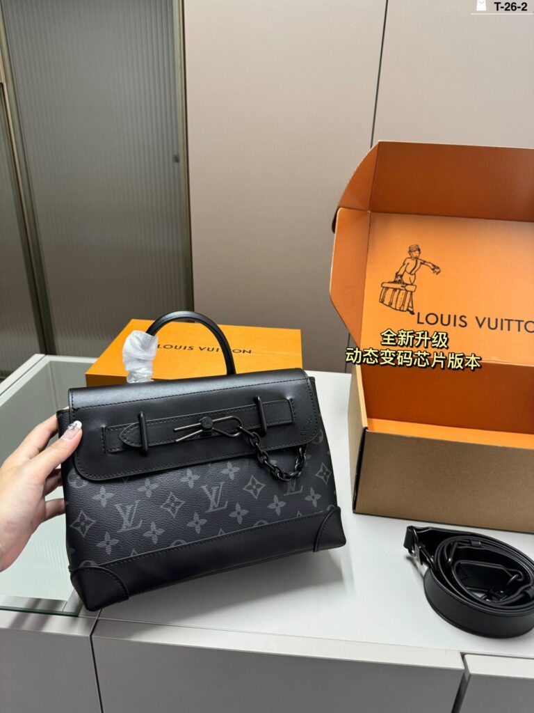 Louis Vuitton p150 26 25 17 Steamer Clutch 1.9 x editorial product context 1