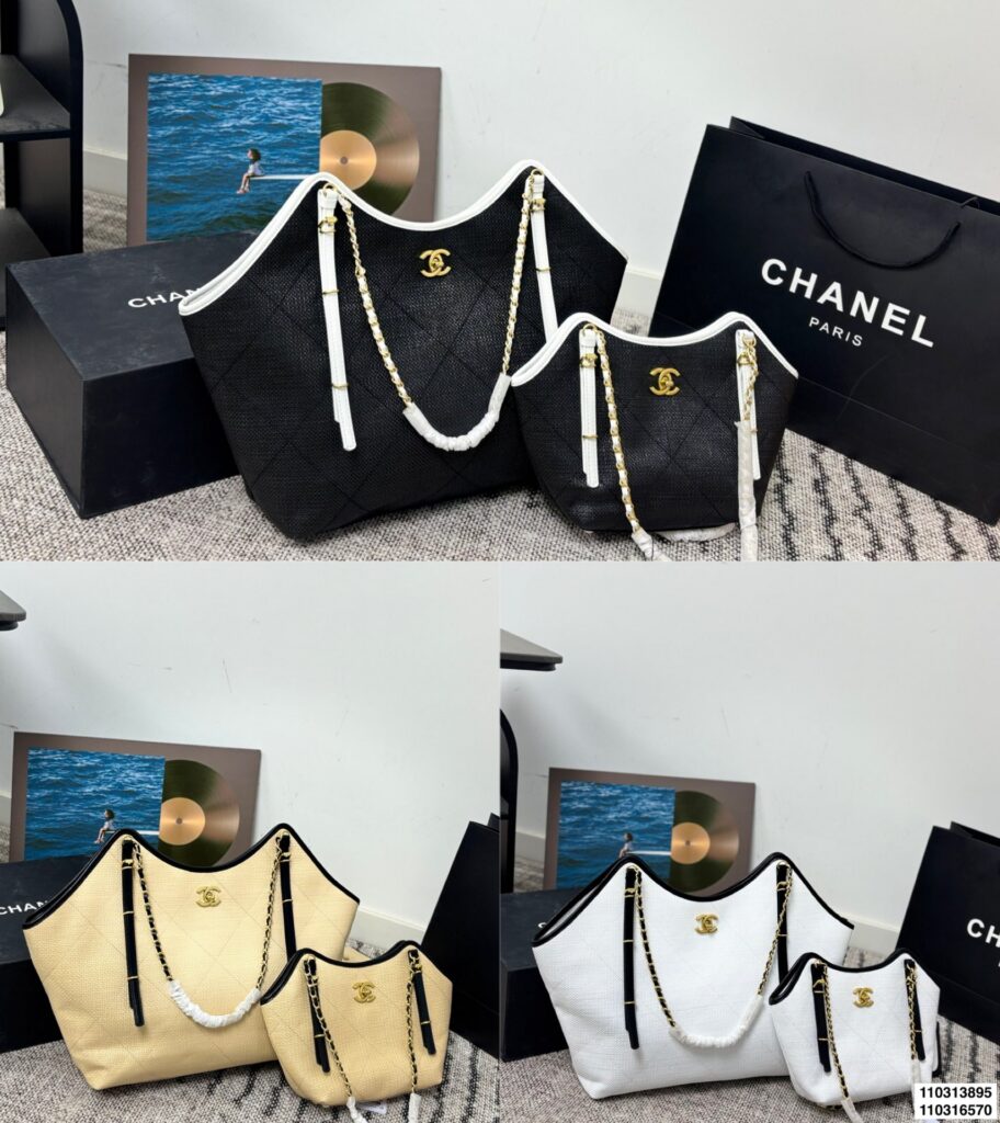 Chanel Small Leather Tote Bag editorial product context 1