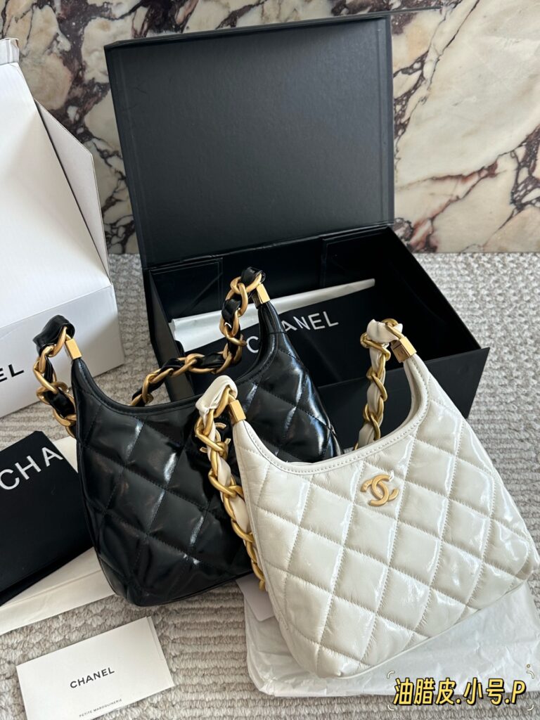 Chanel Ait Black Denim Crossbody Bag 20 cm editorial product context 3