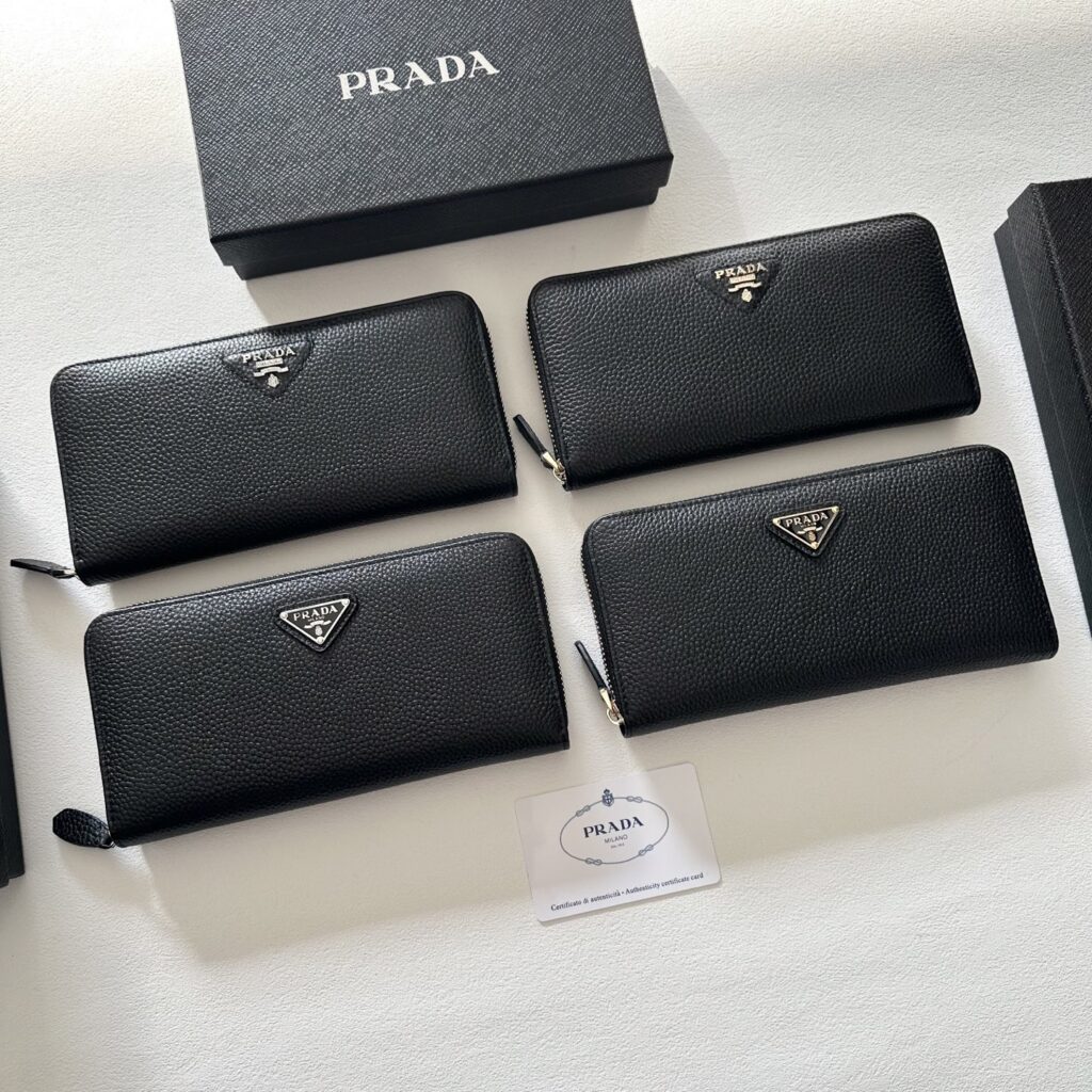 Prada Black Leather Bag 20 x 10 cm editorial product context 1
