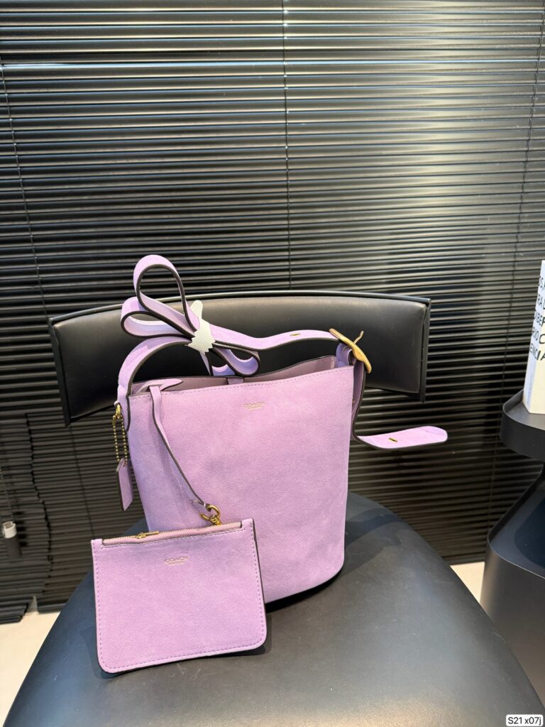 Coach Bleecker Bucket Bag editorial product context 2