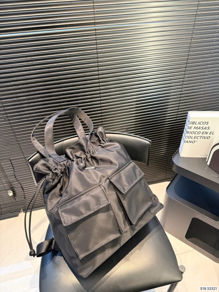 Prada Ipad Black Backpack editorial product context 2
