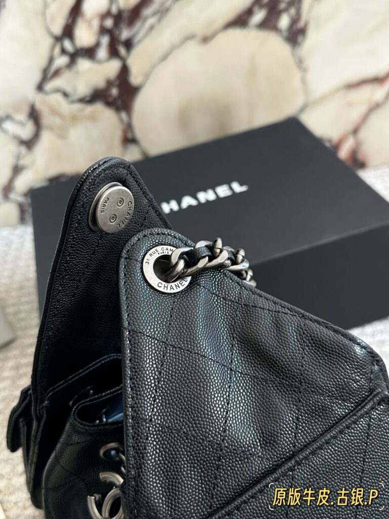 Chanel Small Leather Hobo Bag 25 x 20 cm editorial product context 3