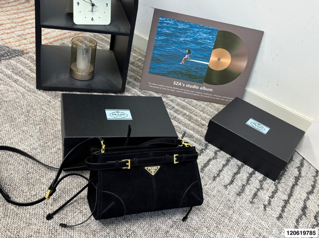 Prada Soft Lux Mini Bag 26 x 15 cm editorial product context 3