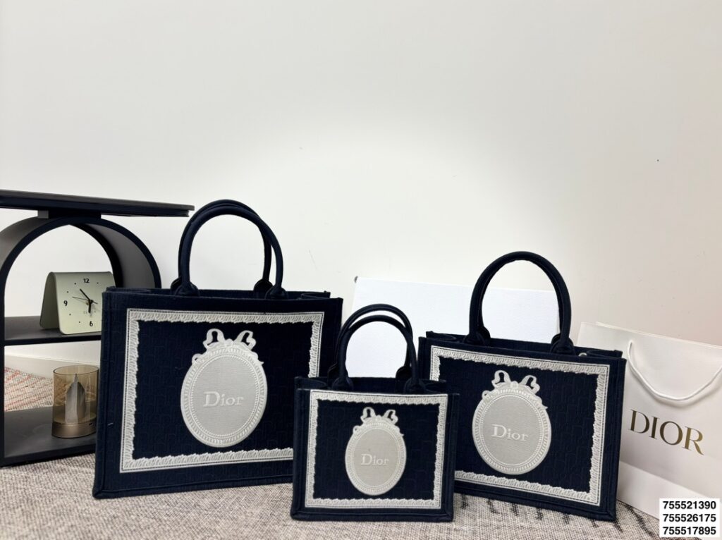 Dior Book Maria Grazia Medium Black Tote Bag 42 x 17 x 34 cm editorial product context 3