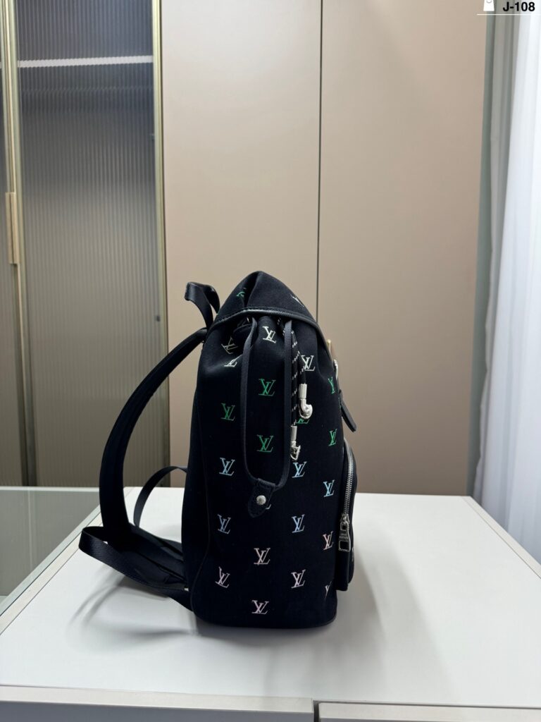 Louis Vuitton Montsouris Black Canvas Backpack 29 x 38 cm editorial product context 2