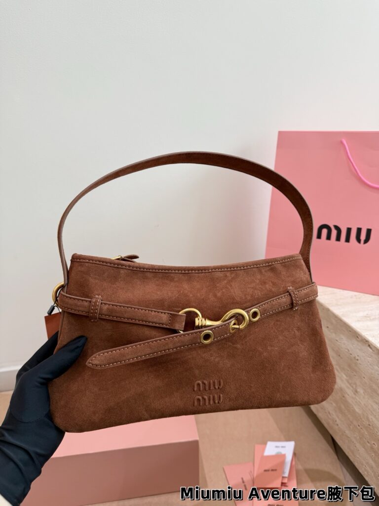 Miu Miu Aventure Mini White Leather Shoulder Bag editorial product context 1